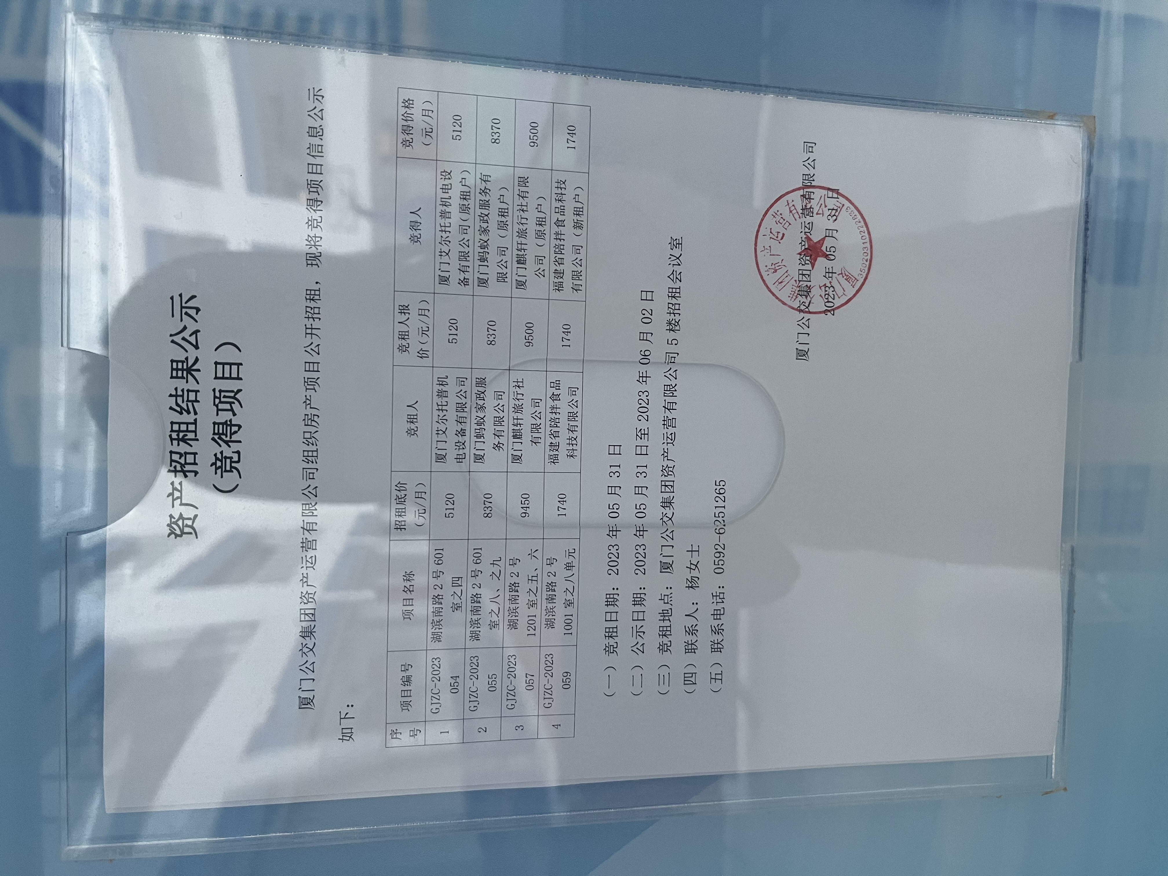 资产招租结果公示（竞得项目）照片.jpg